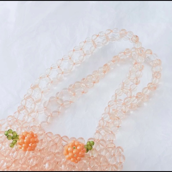 NWT Peaches Mini Beaded Bag - Picture 9 of 11
